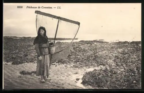 AK Pêcheuse de Crevettes, Krebsfischer