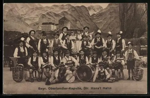 AK Trachtenkapelle Bayr. Oberlandler-Kapelle, Dir. Hansl Hahn