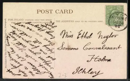 AK Mann wirft einen Brief in einen Briefkasten