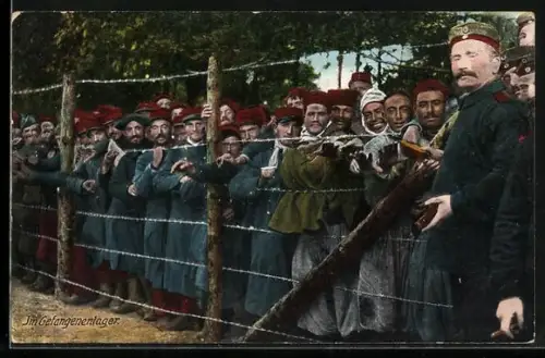 AK Kriegsgefangene im Gefangenenlager