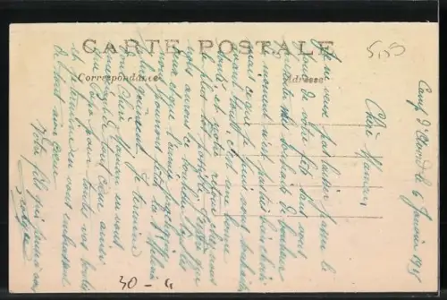 AK Le Général Joffre et le Général de Castelnau, Heerführer