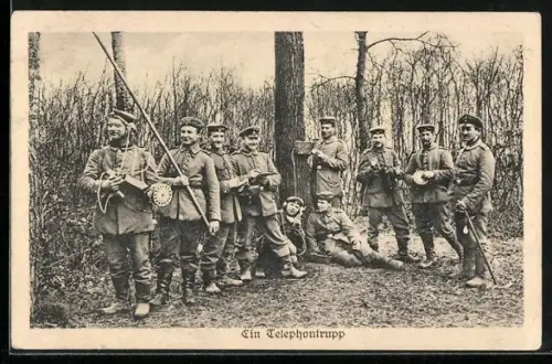 AK Telephontrupp im Wald