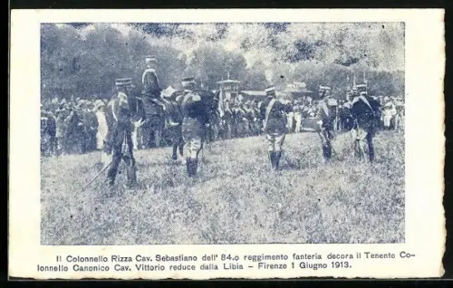 AK 84. Reggimento fanteria, Colonnello Rizza Cav. Sebastiano, Infanterie