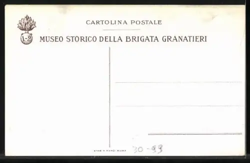 AK Granatieri di Sardegna, historische Uniformen 1820-1883