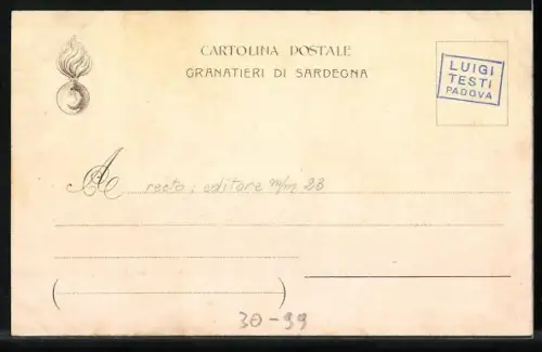 Künstler-AK Granatieri di Sardegna, Uniformen der sardischen Infanterie 1780 - 1820