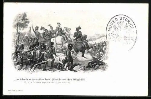 AK Vittorio Emanuele 1848, italienischer Unabhängigkeitskrieg