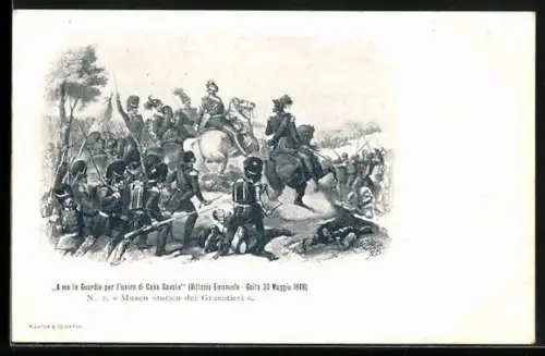 AK Vittorio Emanuele 1848, italienischer Unabhängigkeitskrieg