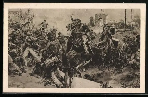 AK Battaglia del Volturno 1860, italienischer Unabhängigkeitskrieg