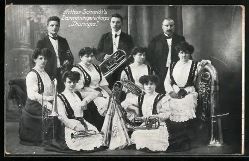 AK Arthur Schmidts Damentrompeterkorps Thuringia