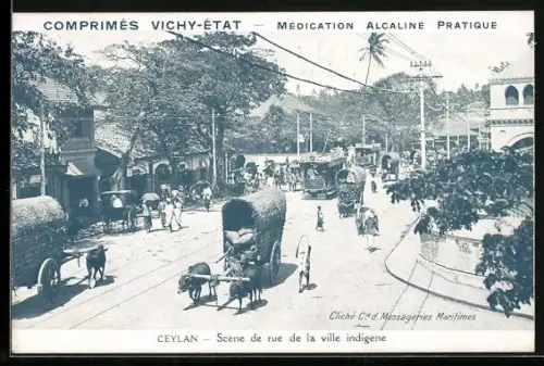 AK Reklame für Comprimés Vichy-État, Medication Alcaline Pratique