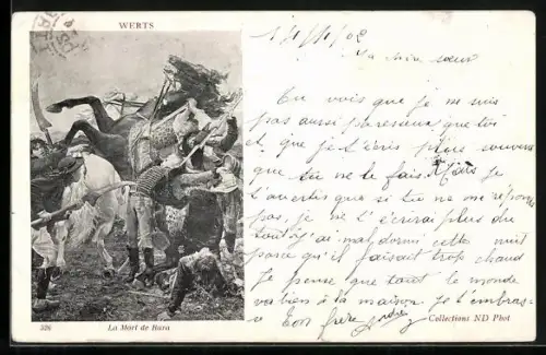 Künstler-AK La Mort de Bara, französische Revolution