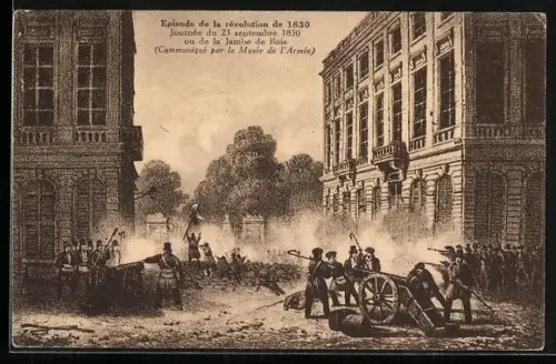 Künstler-AK Episode de la révolution de 1830