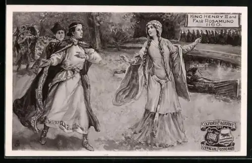 Künstler-AK King Henry II. and Fair Rosamund 1160