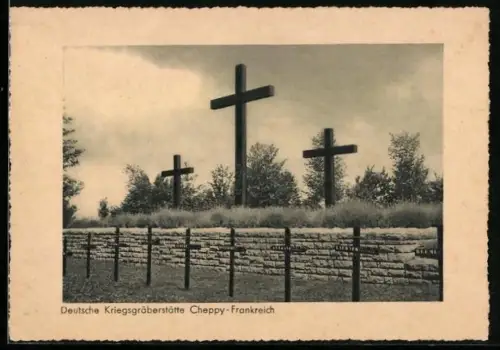 AK Deutsche Kriegsgräberstätte Cheppy