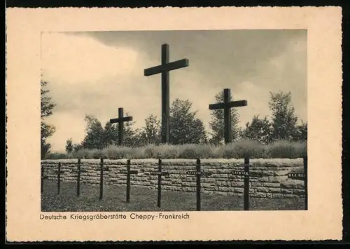 AK Deutsche Kriegsgräberstätte Cheppy
