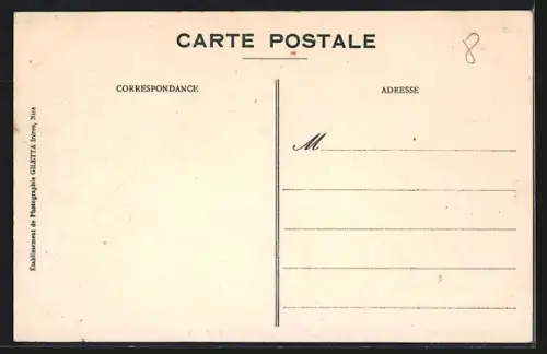 AK Cannes, Avenue Félix-Faure, Strassenbahn