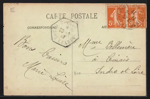 AK Saint-Maurice, La Grande-Rue La Station des Ecoles, Strassenbahn