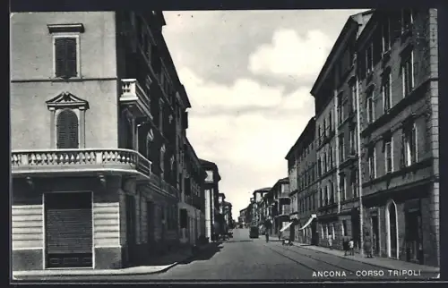 AK Ancona, Blick in den Corso Tripoli