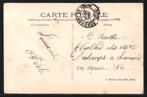 AK Charenton, Rue de St-Mandé, Strassenbahn