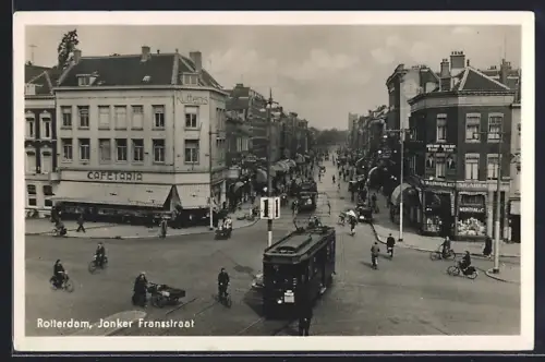 AK Rotterdam, Jonker Fransstraat, Strassenbahn