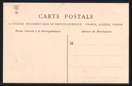 AK Havre, Rue Thiers, Strassenbahn