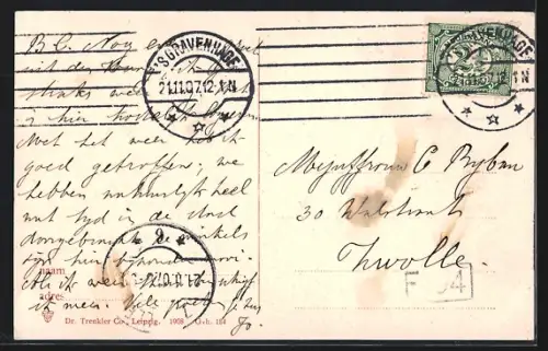 AK `s Gravenhage, Jol Schev. weg, Strassenbahn