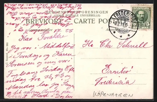 AK Hvidore, Panorama, Strassenbahn