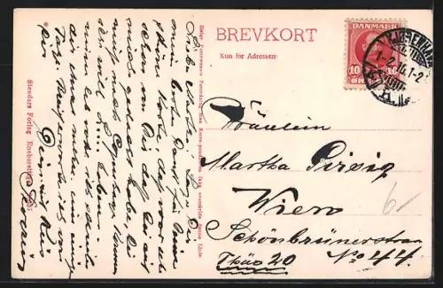 AK Kobenhavn, Fremtidsbillede at Vesterbrogade, Strassenbahn