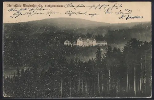 AK Bischofsgrün, Heilstätte in Waldpartie