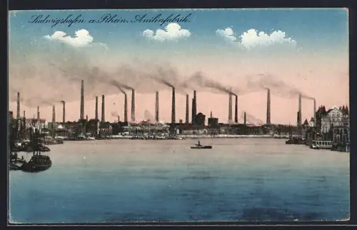 AK Ludwigshafen am Rhein, Blick auf die Anilinfabrik