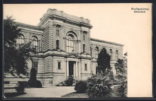 AK Wolfenbüttel, Bibliothek und Vorplatz