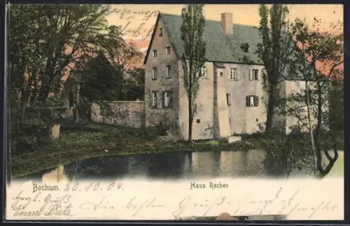 AK Bochum, Flusspartie mit Haus Rechen