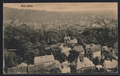AK Bad Sulza, Ortsansicht aus der Vogelschau
