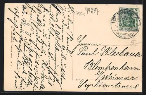 AK Georgenthal i. Th., Blick n. Zigeunerweg