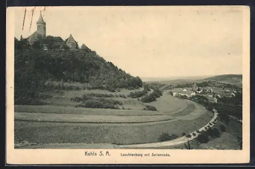 AK Kahla a. d. Saale, Leuchtenburg mit Seitenroda