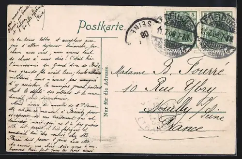 AK Freiburg i. Br., Schlossberg - Am Kreuz