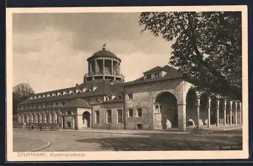 AK Stuttgart, Partie am Kunstgebäude