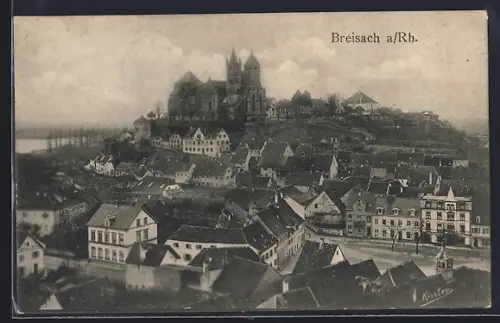 AK Breisach am Rhein, Ortsansicht mit Wallfahrtskirche