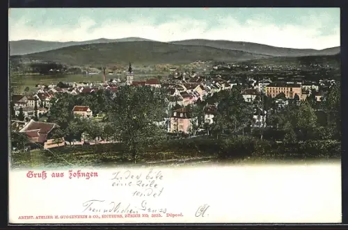 AK Zofingen, Teilansicht der Ortschaft