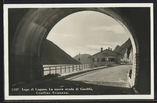 AK Gandria /Lago di Lugano, La nuova strada di Gandria, Confine Svizzero