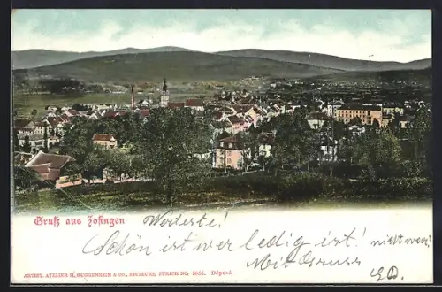AK Zofingen, Teilansicht der Ortschaft