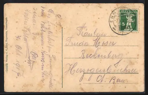 AK Ermatingen, Ortspartie mit Kirche