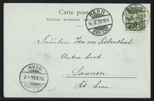 AK Makoulane, Mme Lenoir im Gespräch mit Eingeborenen, Strohgedeckte Hütte