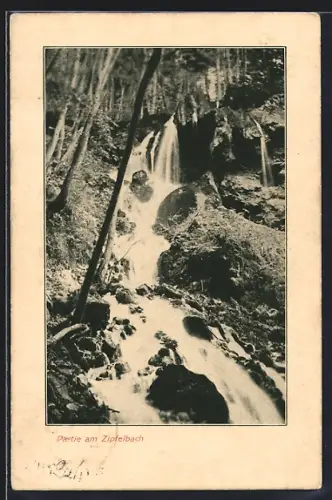 AK Zipfelbach, Partie am Wasserfall, Wasserfall