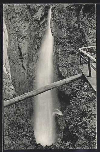 AK Oberstdorf, Hölltobel, oberer Wasserfall