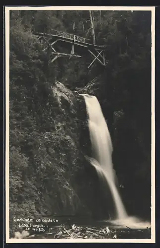 AK Casa Pangue, Cascada cercadela, Wasserfall