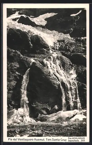 AK Santa Cruz, Pie del Ventisquero Huemul, Wasserfall