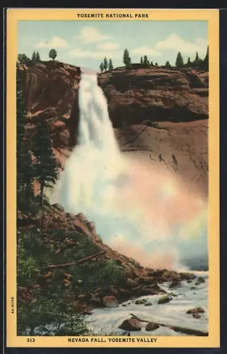 AK Yosemite Valley, Nevada Fall, Wasserfall