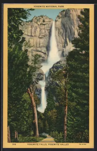 AK Yosemite Valley, Yosemite Falls, Wasserfall