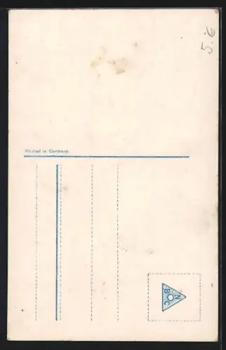 Foto-AK R & K / L Nr. 7011/1: Kind in Winterkleidung mit Mistelzwei in der Zahl 1, Neujahr